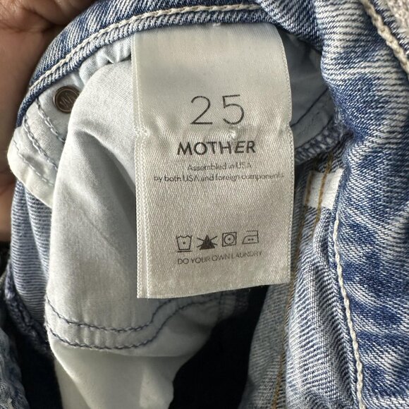 Mother Jeans Womens 25 Light Wash The Swooner Rascal Ankle High Rise Denim - Picture 8 of 9